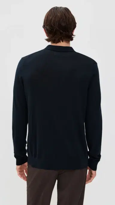 NN07 Serge Polo Sweater Deep Navy | Thumbnail 3 NN07 Serge Polo Sweater Deep Navy | Thumbnail 3