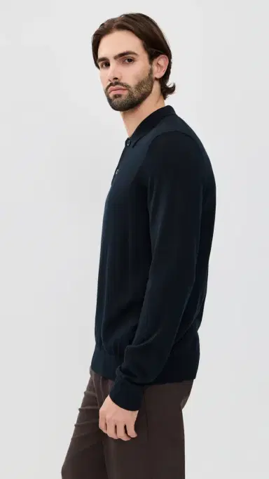 NN07 Serge Polo Sweater Deep Navy | Thumbnail 4 NN07 Serge Polo Sweater Deep Navy | Thumbnail 4