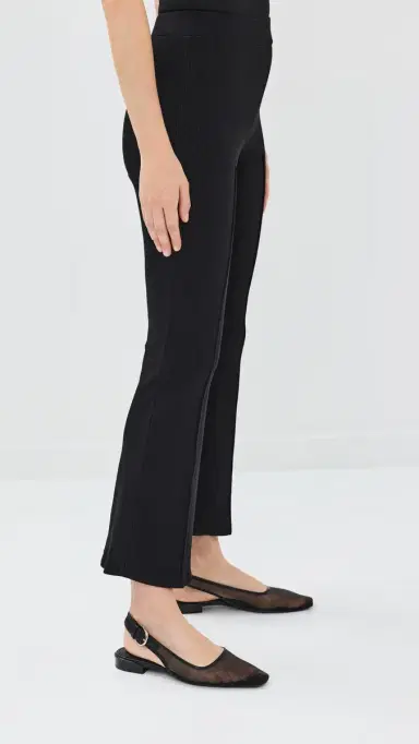 DONNI. The Rib Kick Flare Pants Jet | Thumbnail 4 DONNI. The Rib Kick Flare Pants Jet | Thumbnail 4