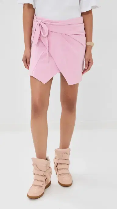 Isabel Marant Berenice Wrap Skirt Pale Pink | Thumbnail 2 Isabel Marant Berenice Wrap Skirt Pale Pink | Thumbnail 2