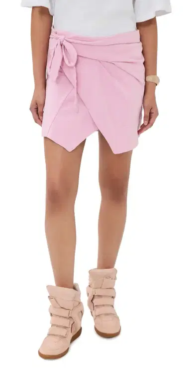 Isabel Marant Berenice Wrap Skirt Pale Pink | Thumbnail 1 Isabel Marant Berenice Wrap Skirt Pale Pink | Thumbnail 1