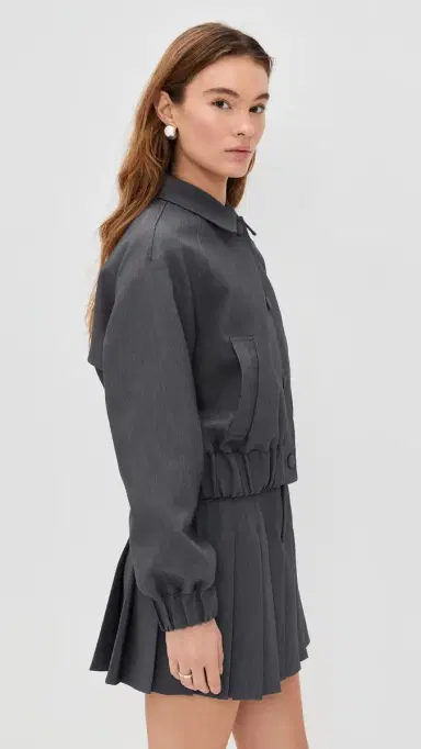 LE BOP Winnie Button Jacket Grey Melange | Thumbnail 4 LE BOP Winnie Button Jacket Grey Melange | Thumbnail 4
