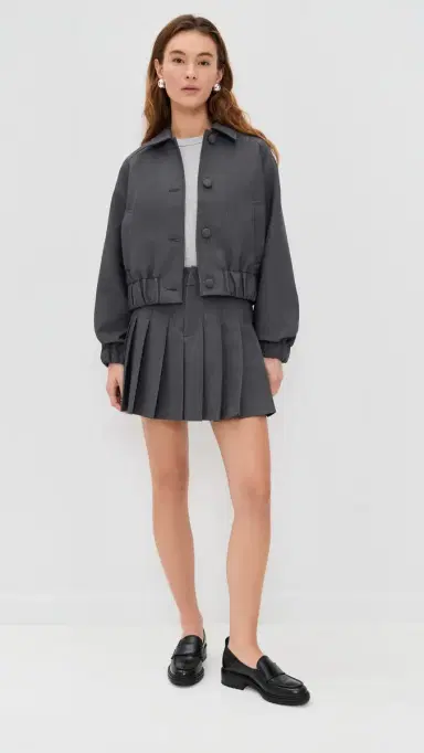 LE BOP Winnie Button Jacket Grey Melange | Thumbnail 5 LE BOP Winnie Button Jacket Grey Melange | Thumbnail 5