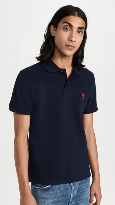 AMI De Coeur Polo Shirt Night Blue.430 | Thumbnail 2 AMI De Coeur Polo Shirt Night Blue.430 | Thumbnail 2