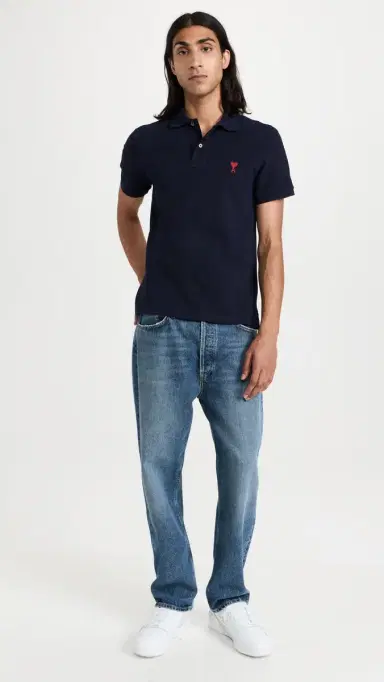 AMI De Coeur Polo Shirt Night Blue.430 | Thumbnail 5 AMI De Coeur Polo Shirt Night Blue.430 | Thumbnail 5