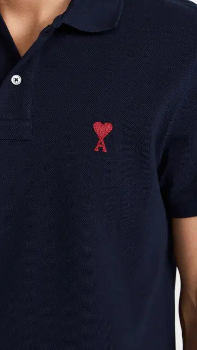 AMI De Coeur Polo Shirt Night Blue.430 | Thumbnail 6 AMI De Coeur Polo Shirt Night Blue.430 | Thumbnail 6