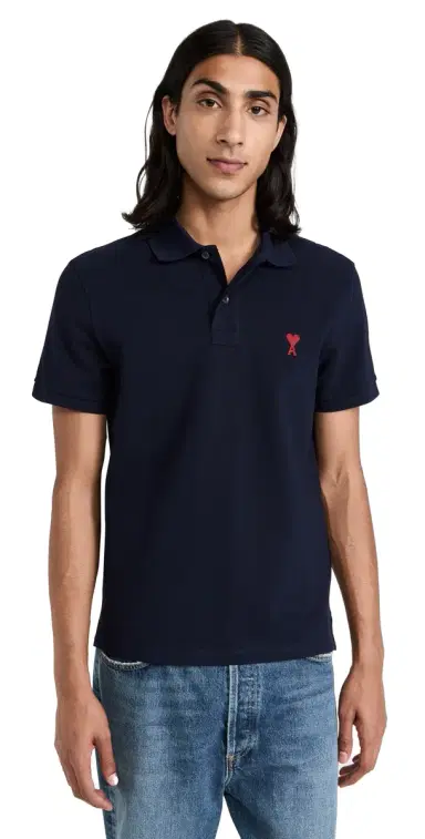 AMI De Coeur Polo Shirt Night Blue.430 | Thumbnail 1 AMI De Coeur Polo Shirt Night Blue.430 | Thumbnail 1