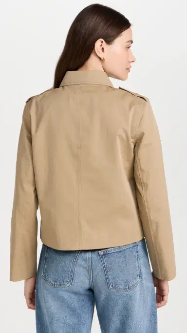 FRAME Short Trench Jacket Khaki | Thumbnail 3 FRAME Short Trench Jacket Khaki | Thumbnail 3