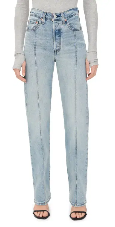 Levi's Ribcage Full Length Jeans What Now Psk | Thumbnail 1 Levi's Ribcage Full Length Jeans What Now Psk | Thumbnail 1
