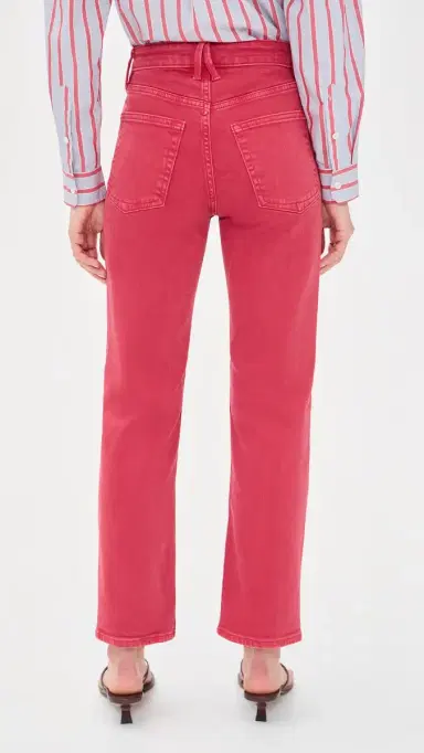 Good American Good Icon Ankle Jeans Cherry Red | Thumbnail 3 Good American Good Icon Ankle Jeans Cherry Red | Thumbnail 3
