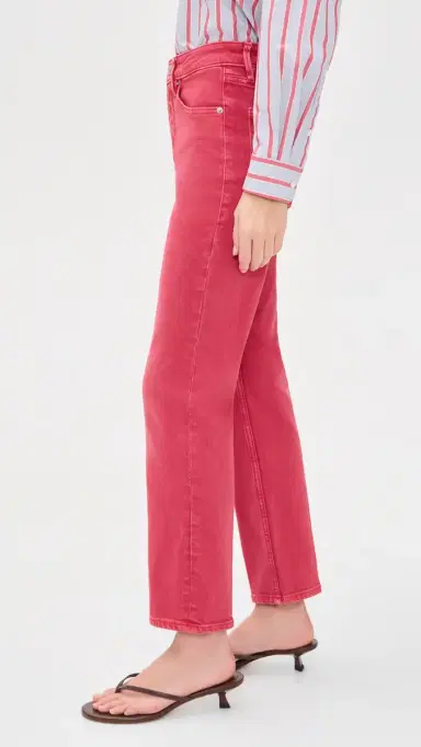 Good American Good Icon Ankle Jeans Cherry Red | Thumbnail 4 Good American Good Icon Ankle Jeans Cherry Red | Thumbnail 4