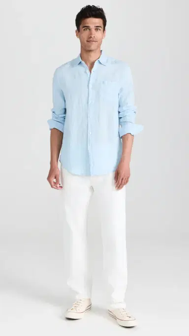 Portuguese Flannel Linen Shirt ky | Thumbnail 5 Portuguese Flannel Linen Shirt ky | Thumbnail 5