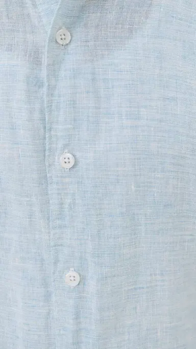 Orlebar Brown Giles Linen Button Down Shirt Pale Blue/White | Thumbnail 6 Orlebar Brown Giles Linen Button Down Shirt Pale Blue/White | Thumbnail 6