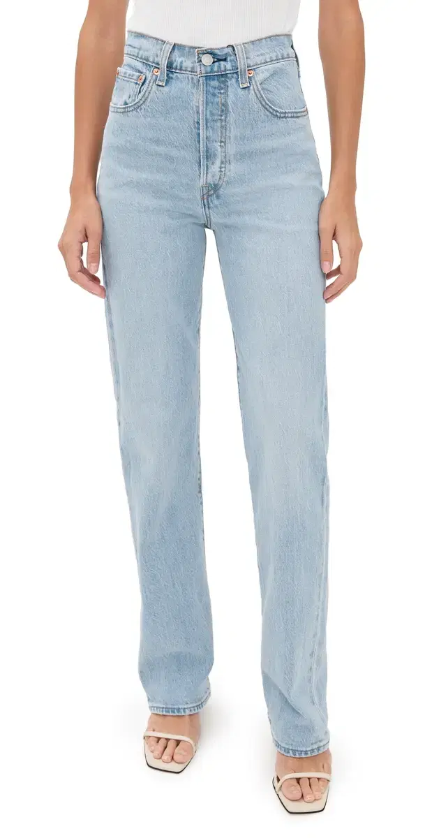 Ribcage Full Length Jeans Blasted Stone Clean Ribcage Full Length Jeans Blasted Stone Clean