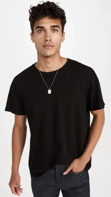 Nili Lotan Bradley Tee Jet Black | Thumbnail 2 Nili Lotan Bradley Tee Jet Black | Thumbnail 2