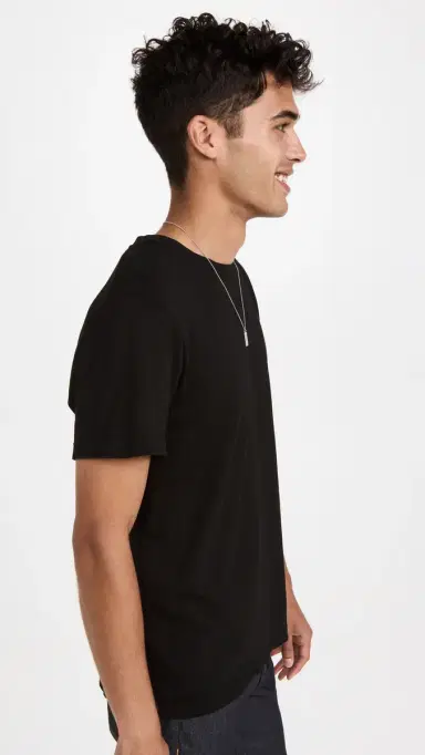 Nili Lotan Bradley Tee Jet Black | Thumbnail 4 Nili Lotan Bradley Tee Jet Black | Thumbnail 4