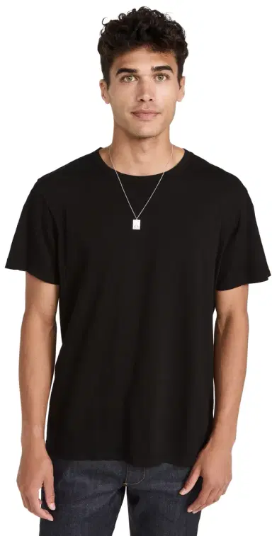 Nili Lotan Bradley Tee Jet Black | Thumbnail 1 Nili Lotan Bradley Tee Jet Black | Thumbnail 1