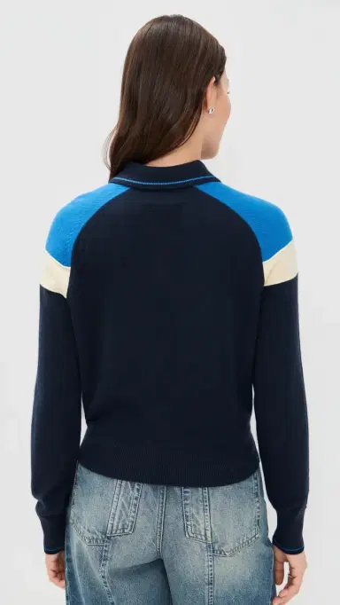 Guest in Residence Cashmere Alpine Collegiate Polo Midnight Combo | Thumbnail 3 Guest in Residence Cashmere Alpine Collegiate Polo Midnight Combo | Thumbnail 3