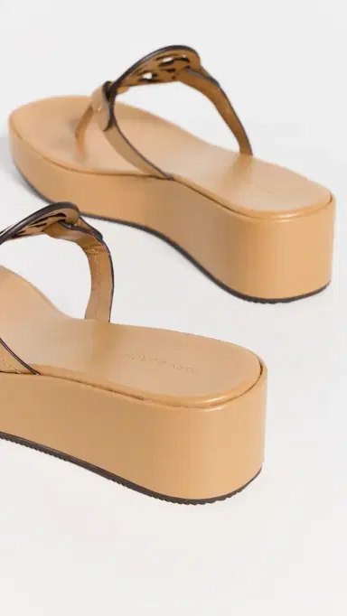 Tory Burch Miller Wedge Sandals 25mm Ginger Shortbread | Thumbnail 5 Tory Burch Miller Wedge Sandals 25mm Ginger Shortbread | Thumbnail 5