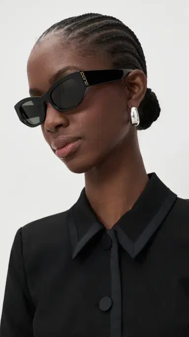 Gucci Signoria Sunglasses Black-Black-Grey One Size | Thumbnail 3 Gucci Signoria Sunglasses Black-Black-Grey One Size | Thumbnail 3