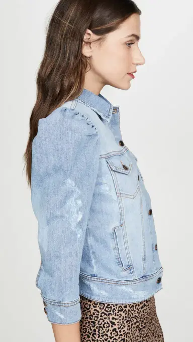 Retrofête Ada Denim Jacket Light Blue Stone XL | Thumbnail 4 Retrofête Ada Denim Jacket Light Blue Stone XL | Thumbnail 4