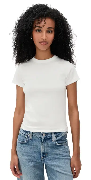 DL1961 Shrunken Tee white (knit) L | Thumbnail 1 DL1961 Shrunken Tee white (knit) L | Thumbnail 1