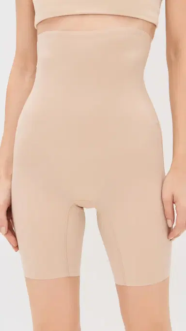 Commando Zone moothing High Waisted Shorts Beige | Thumbnail 2 Commando Zone moothing High Waisted Shorts Beige | Thumbnail 2