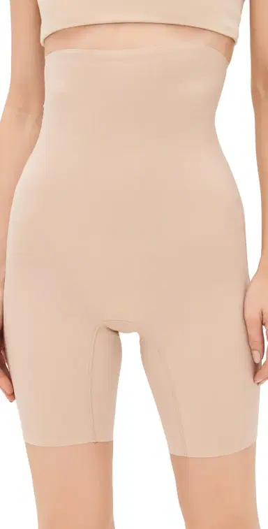 Commando Zone moothing High Waisted Shorts Beige | Thumbnail 1 Commando Zone moothing High Waisted Shorts Beige | Thumbnail 1