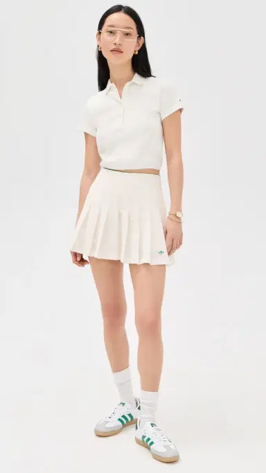 Adidas Golf Originals Pleated Skort Chalk White | Thumbnail 5 Adidas Golf Originals Pleated Skort Chalk White | Thumbnail 5