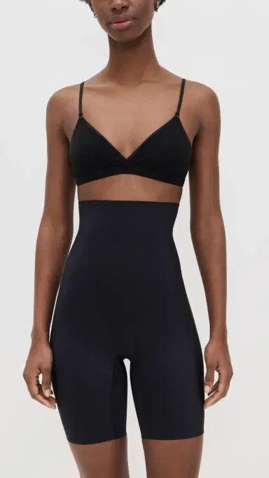 Commando Zone moothing High Waisted Shorts Black | Thumbnail 5 Commando Zone moothing High Waisted Shorts Black | Thumbnail 5