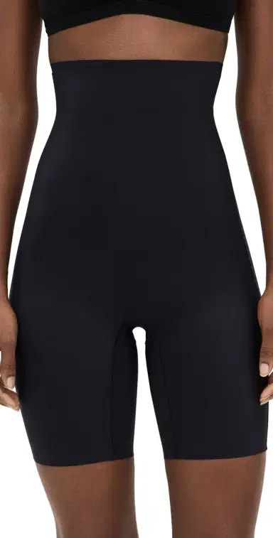 Commando Zone moothing High Waisted Shorts Black | Thumbnail 1 Commando Zone moothing High Waisted Shorts Black | Thumbnail 1