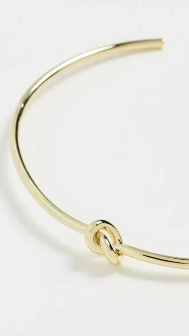 SHASHI Knot Cuff Necklace Gold One Size | Thumbnail 4 SHASHI Knot Cuff Necklace Gold One Size | Thumbnail 4