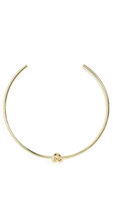SHASHI Knot Cuff Necklace Gold One Size | Thumbnail 1 SHASHI Knot Cuff Necklace Gold One Size | Thumbnail 1