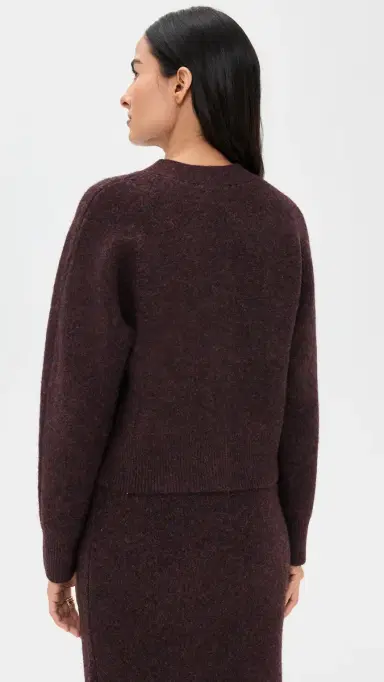 LE BOP Ines Knit Cardigan Chocolate | Thumbnail 3 LE BOP Ines Knit Cardigan Chocolate | Thumbnail 3