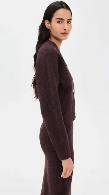 LE BOP Ines Knit Cardigan Chocolate | Thumbnail 4 LE BOP Ines Knit Cardigan Chocolate | Thumbnail 4