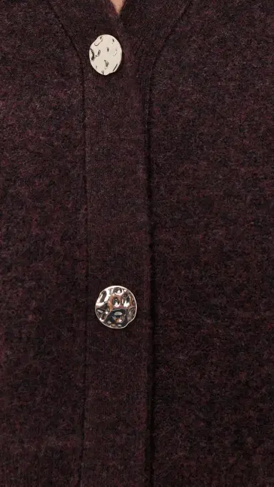 LE BOP Ines Knit Cardigan Chocolate | Thumbnail 6 LE BOP Ines Knit Cardigan Chocolate | Thumbnail 6
