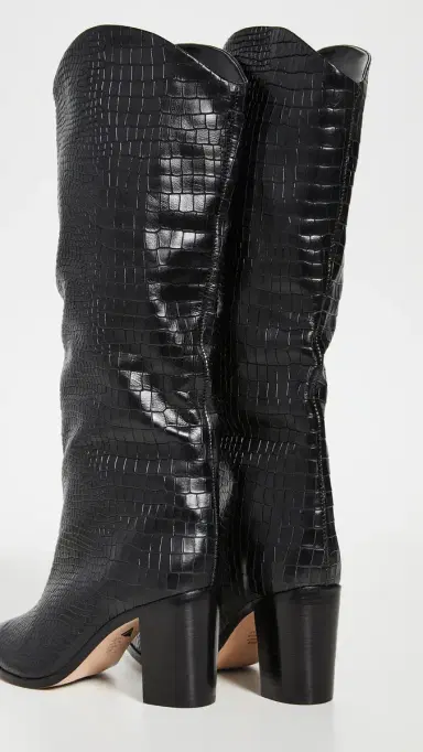 Schutz Maryana Block Boots Black | Thumbnail 4 Schutz Maryana Block Boots Black | Thumbnail 4