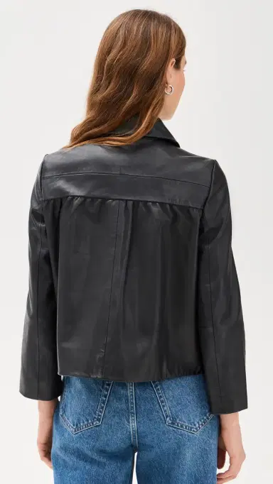 Ba&sh Mylos Leather Jacket Noir | Thumbnail 3 Ba&sh Mylos Leather Jacket Noir | Thumbnail 3