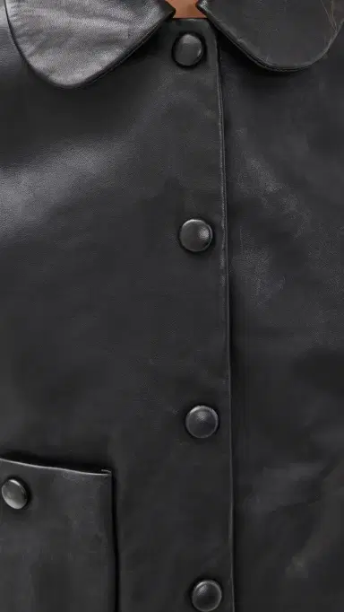 Ba&sh Mylos Leather Jacket Noir | Thumbnail 6 Ba&sh Mylos Leather Jacket Noir | Thumbnail 6