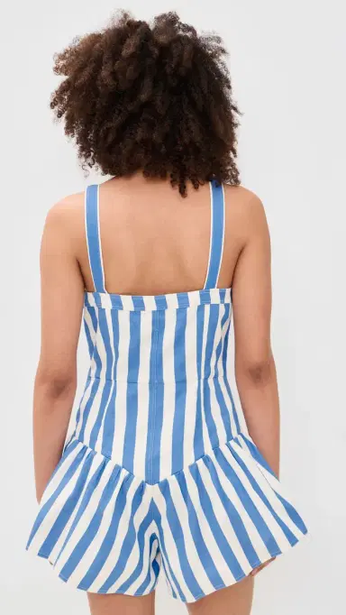 Saylor Loulou Romper Blue/Crème | Thumbnail 3 Saylor Loulou Romper Blue/Crème | Thumbnail 3