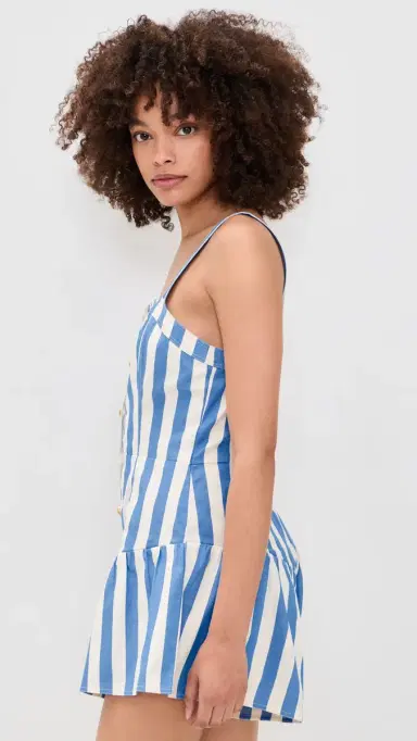 Saylor Loulou Romper Blue/Crème | Thumbnail 4 Saylor Loulou Romper Blue/Crème | Thumbnail 4