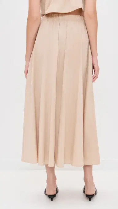 LE BOP Poplin Martha Skirt Khaki | Thumbnail 3 LE BOP Poplin Martha Skirt Khaki | Thumbnail 3