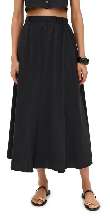 LE BOP Martha Poplin Skirt Black L | Thumbnail 1 LE BOP Martha Poplin Skirt Black L | Thumbnail 1