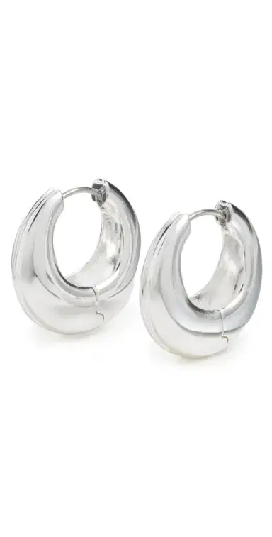 Tory Burch Small Pierced Hoop Earrings | Thumbnail 1 Tory Burch Small Pierced Hoop Earrings | Thumbnail 1