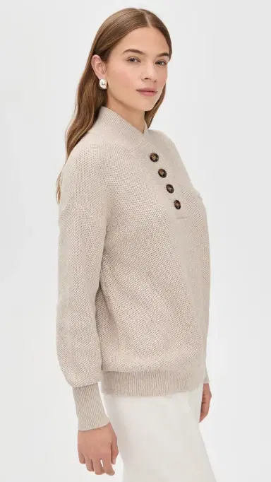 Lunya Pocket Henley Oat Marl | Thumbnail 4 Lunya Pocket Henley Oat Marl | Thumbnail 4