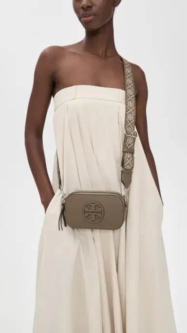 Tory Burch Miller Mini Crossbody Bag Wild Mushroom One Size | Thumbnail 3 Tory Burch Miller Mini Crossbody Bag Wild Mushroom One Size | Thumbnail 3