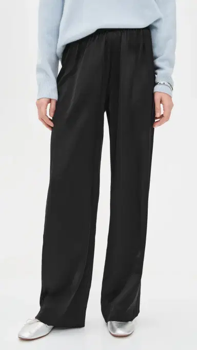 DONNI. The Silk Simple Pants Jet | Thumbnail 2 DONNI. The Silk Simple Pants Jet | Thumbnail 2