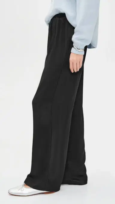 DONNI. The Silk Simple Pants Jet | Thumbnail 4 DONNI. The Silk Simple Pants Jet | Thumbnail 4