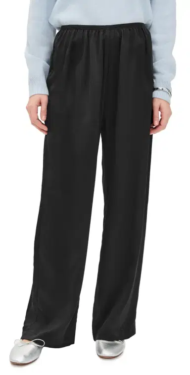 DONNI. The Silk Simple Pants Jet | Thumbnail 1 DONNI. The Silk Simple Pants Jet | Thumbnail 1