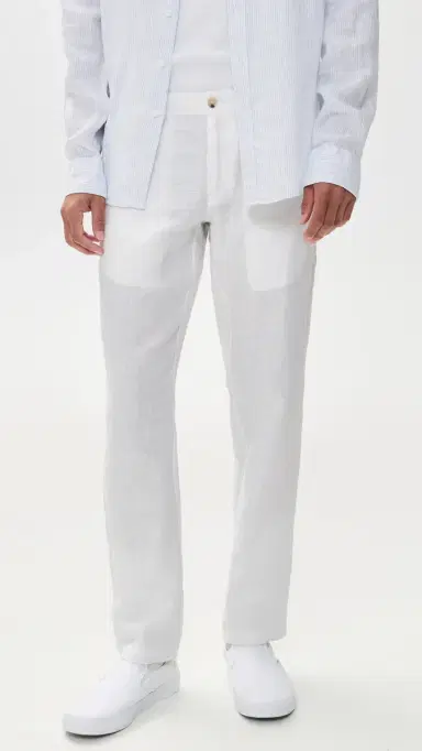 Onia Linen Trousers White | Thumbnail 2 Onia Linen Trousers White | Thumbnail 2